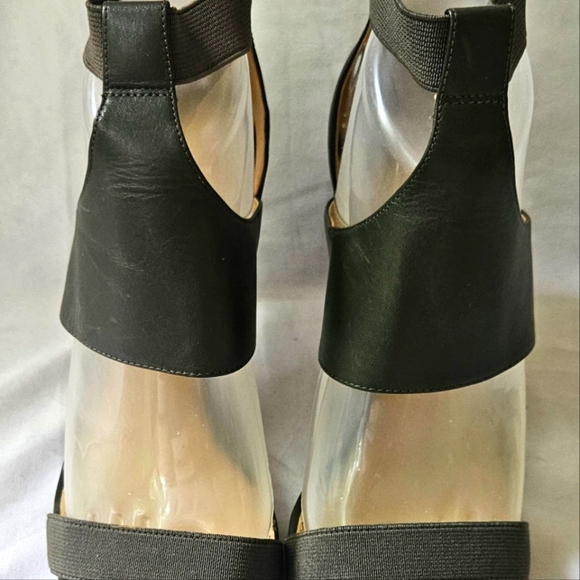 MICHAEL Michael Kors Dominique Ankle Strap Sandals Leather Olive Green Size 7.5 - Picture 4 of 10